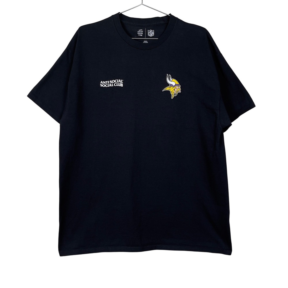 Anti Social Social Club ASSC NFL Vikings T-Shirt XL Black FW25 Streetwear Collab